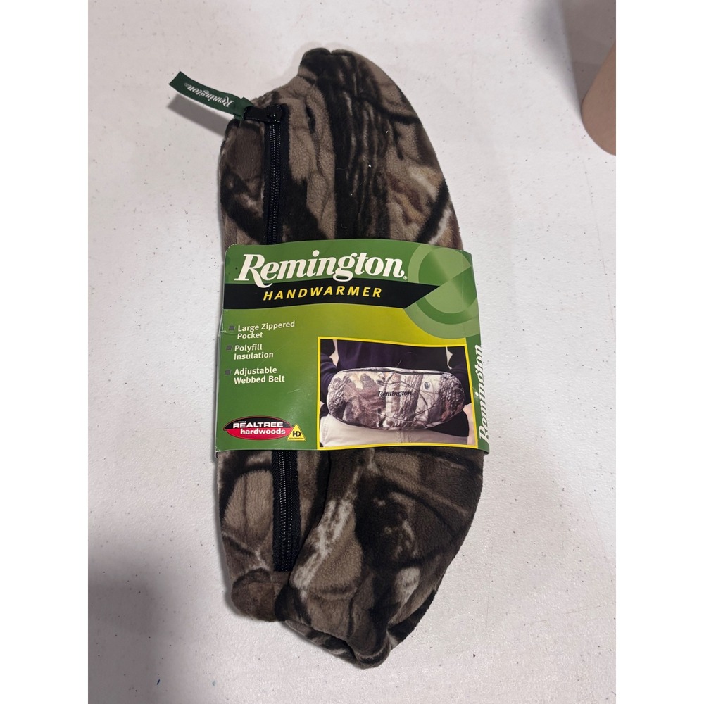 Remington Realtree Hardwoods HD Camo Handwarmer Muff Fleece Insulated Hunting